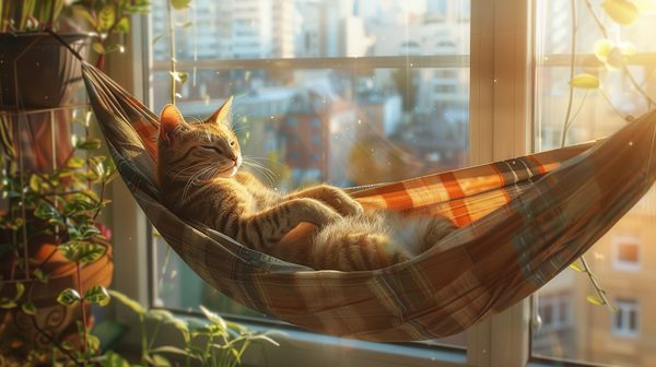 Hamac chat fenêtre : confort et vue parfaite